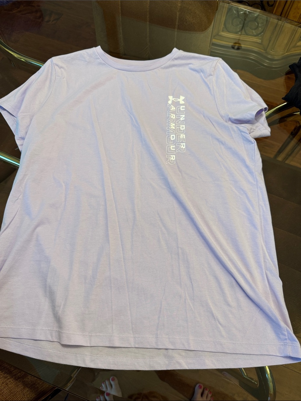 Under Armour Light Purple Short Sleeve Logo Tee